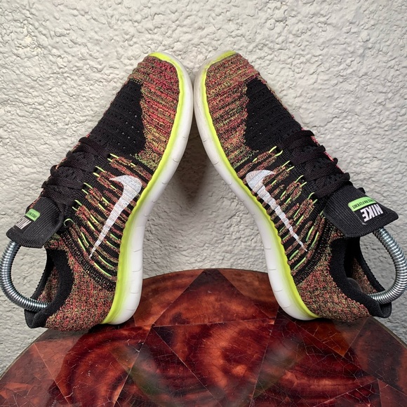 Nike Free RN Flyknit Multi Color 2016 Running - Picture 5 of 8